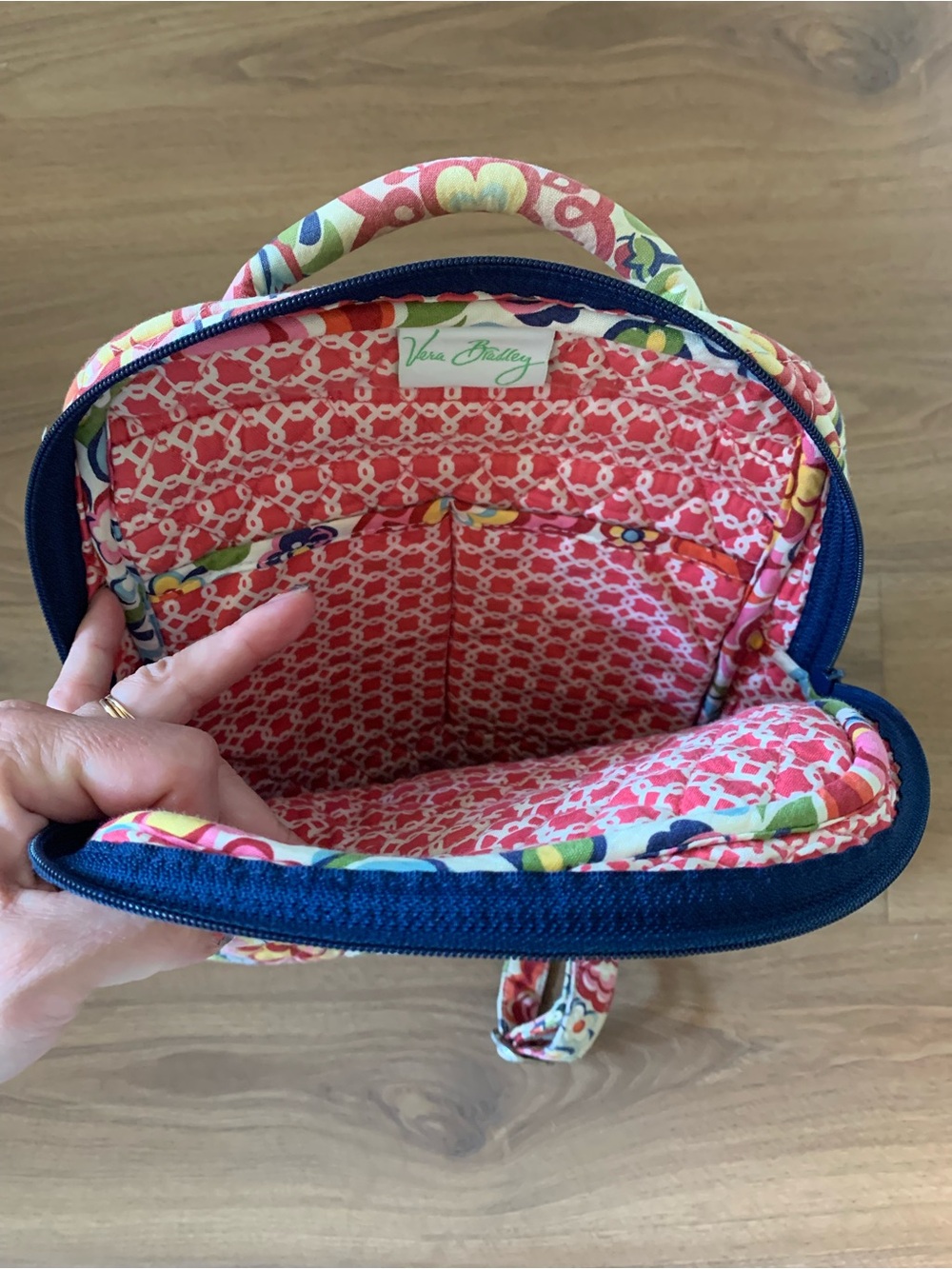 Colorful Quilted Floral Mini Backpack - Picture 2 of 3